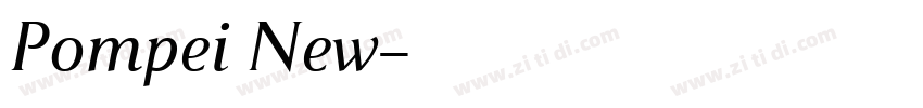 Pompei New字体转换